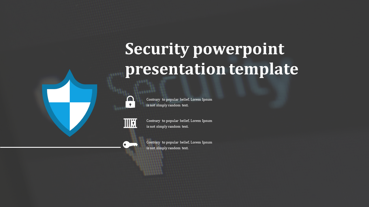 security powerpoint presentation template